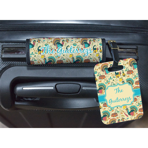 Old Fashioned Thanksgiving Luggage Wrap & Tag