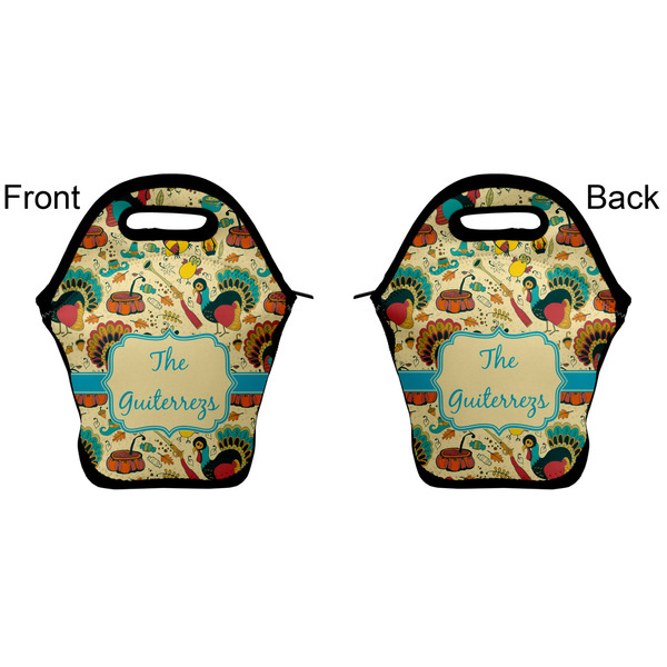 Old Fashioned Thanksgiving Lunch Bag - Front and Back