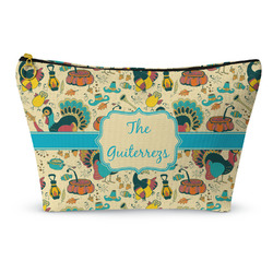 Old Fashioned Thanksgiving Makeup Bag - Large - 12.5"x7" (Personalized)