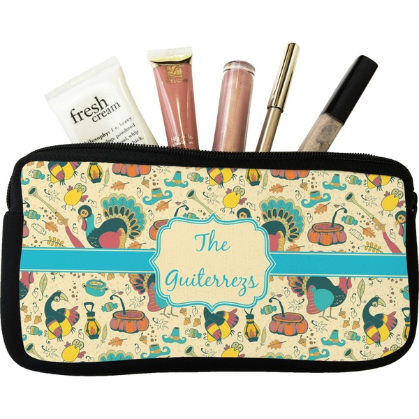 Custom Old Fashioned Thanksgiving Makeup / Cosmetic Bag - Small (Personalized)