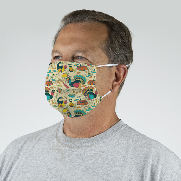 Old Fashioned Thanksgiving Mask - Quarter View on Guy