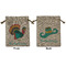 Old Fashioned Thanksgiving Medium Burlap Gift Bag - Front and Back