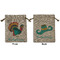 Old Fashioned Thanksgiving Medium Burlap Gift Bag - Front & Back (Personalized)