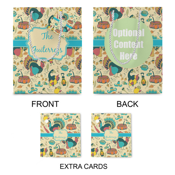 Old Fashioned Thanksgiving Medium Gift Bag - Approval