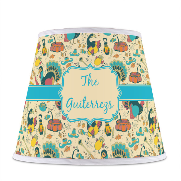 Old Fashioned Thanksgiving Poly Film Empire Lampshade - Front View