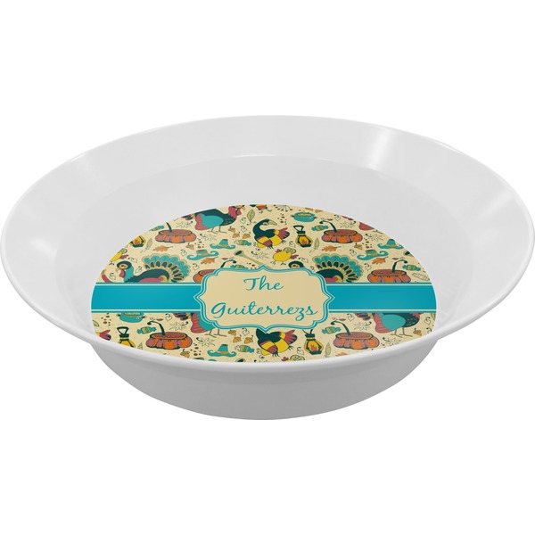 Custom Old Fashioned Thanksgiving Melamine Bowl (Personalized)