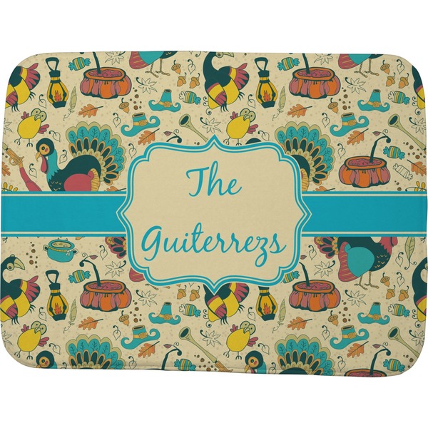 Old Fashioned Thanksgiving Memory Foam Bath Mat 48 X 36