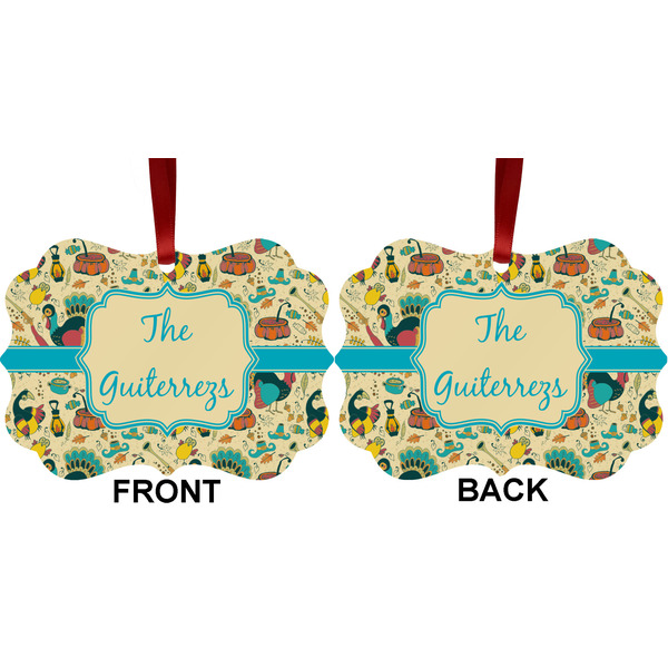 Old Fashioned Thanksgiving Metal Benilux Ornament - Front and Back (APPROVAL)