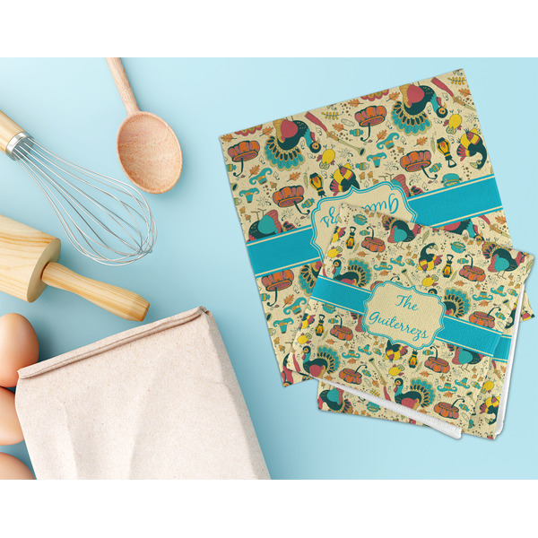 Old Fashioned Thanksgiving Microfiber Dish Rag - LIFESTYLE