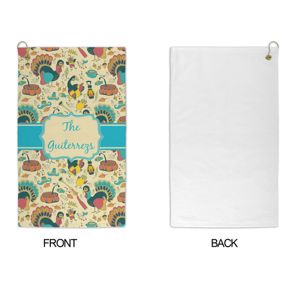 Old Fashioned Thanksgiving Microfiber Golf Towels - APPROVAL