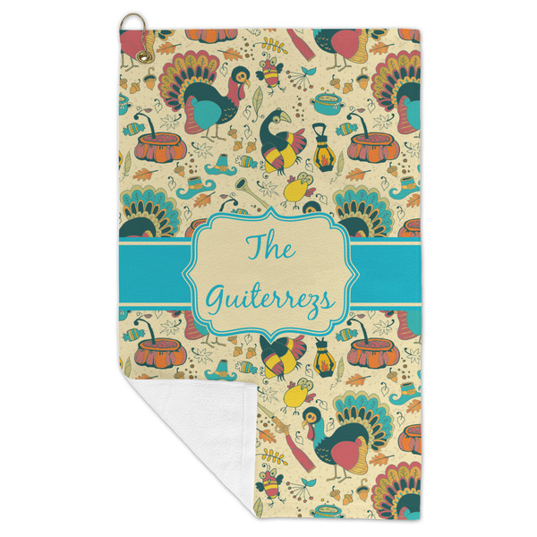 Old Fashioned Thanksgiving Microfiber Golf Towels - FOLD