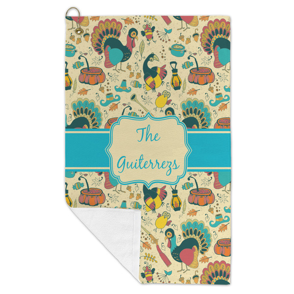 Old Fashioned Thanksgiving Microfiber Golf Towels - FOLD