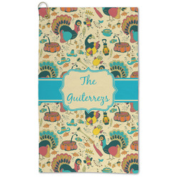 Old Fashioned Thanksgiving Microfiber Golf Towel (Personalized)