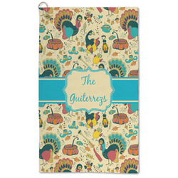 Old Fashioned Thanksgiving Microfiber Golf Towel - Large (Personalized)