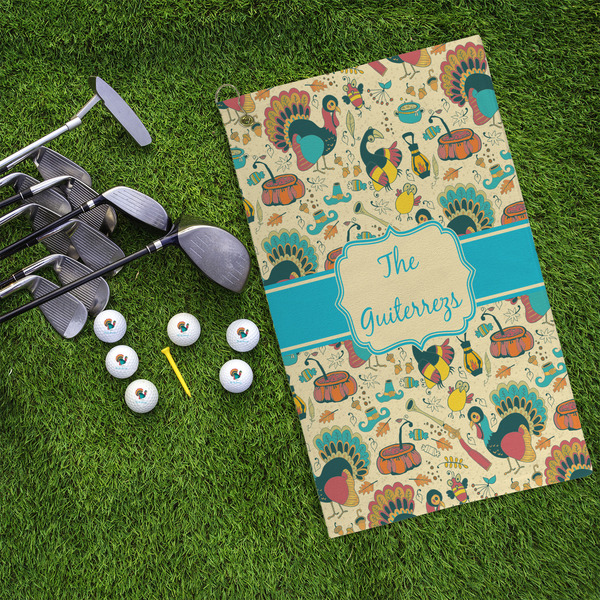Old Fashioned Thanksgiving Microfiber Golf Towels - LIFESTYLE
