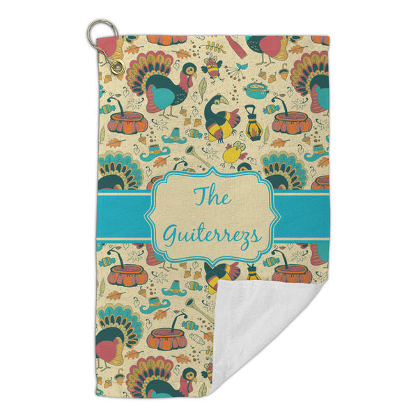 Old Fashioned Thanksgiving Microfiber Golf Towels Small - FRONT FOLDED