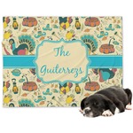 Old Fashioned Thanksgiving Dog Blanket - Regular (Personalized)