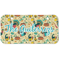 Old Fashioned Thanksgiving Mini/Bicycle License Plate (2 Holes) (Personalized)