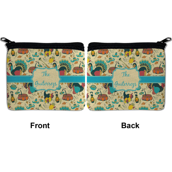 Old Fashioned Thanksgiving Neoprene Coin Purse - Front & Back (APPROVAL)