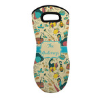 Old Fashioned Thanksgiving Neoprene Oven Mitt w/ Name or Text