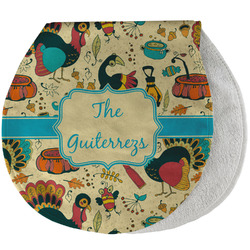 Old Fashioned Thanksgiving Burp Pad - Velour w/ Name or Text