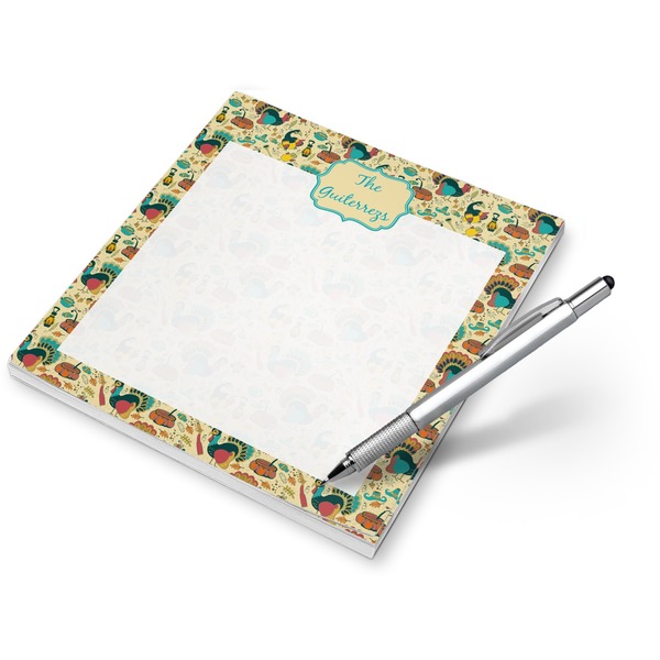 Custom Old Fashioned Thanksgiving Notepad (Personalized)