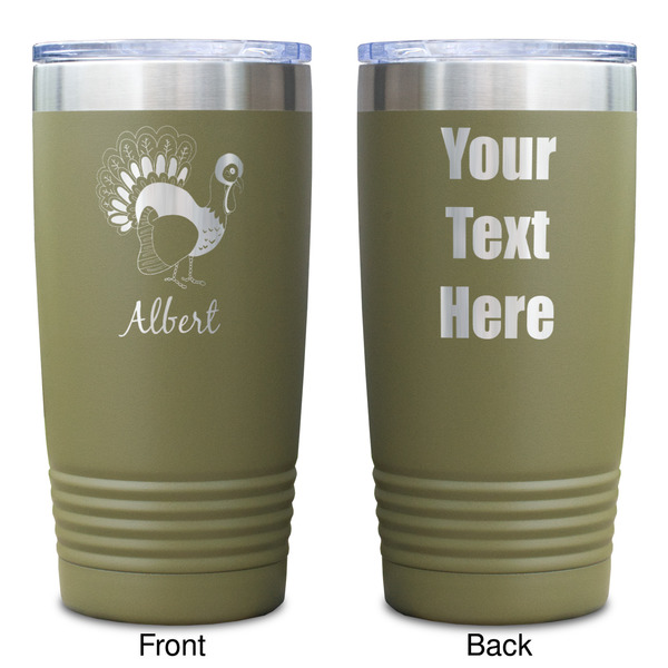 Old Fashioned Thanksgiving Olive Polar Camel Tumbler - 20oz - Double Sided - Approval