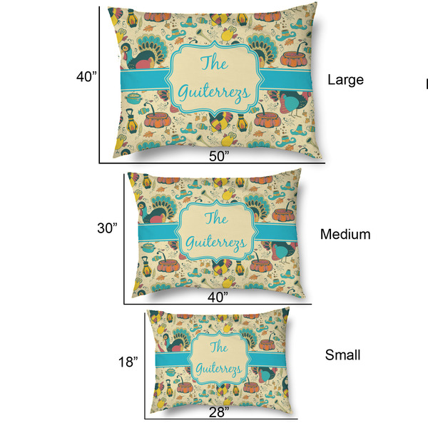 Old Fashioned Thanksgiving Outdoor Dog Beds - SIZE CHART