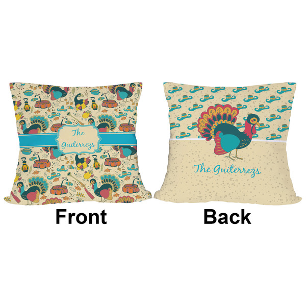 Old Fashioned Thanksgiving Outdoor Pillow - 16x16