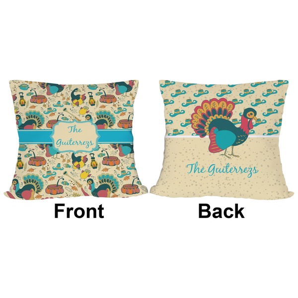 Old Fashioned Thanksgiving Outdoor Pillow - 18x18