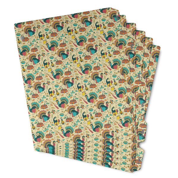 Custom Old Fashioned Thanksgiving Binder Tab Divider - Set of 6 (Personalized)