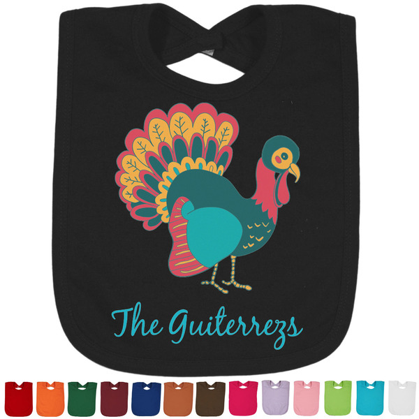 Custom Old Fashioned Thanksgiving Cotton Baby Bib (Personalized)