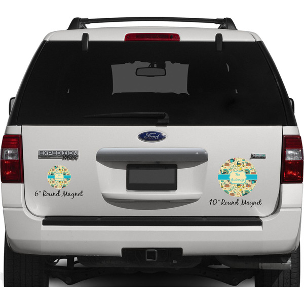 Old Fashioned Thanksgiving Personalized Car Magnets on Ford Explorer