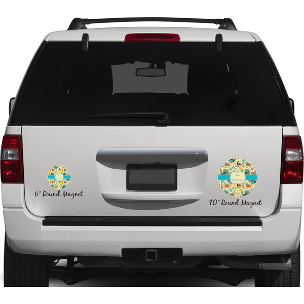 Old Fashioned Thanksgiving Personalized Car Magnets on Ford Explorer