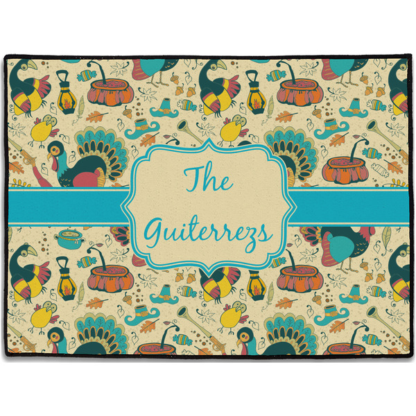 Custom Old Fashioned Thanksgiving Door Mat (Personalized)