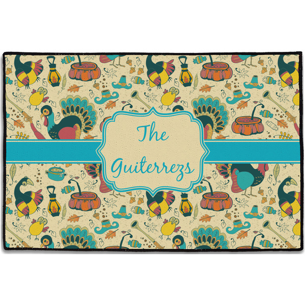 Old Fashioned Thanksgiving Personalized Door Mat - 36x24 (APPROVAL)
