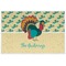 Old Fashioned Thanksgiving Personalized Placemat (Back)