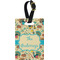 Old Fashioned Thanksgiving Plastic Luggage Tag - Rectangular w/ Name or Text