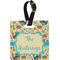 Old Fashioned Thanksgiving Plastic Luggage Tag - Square w/ Name or Text