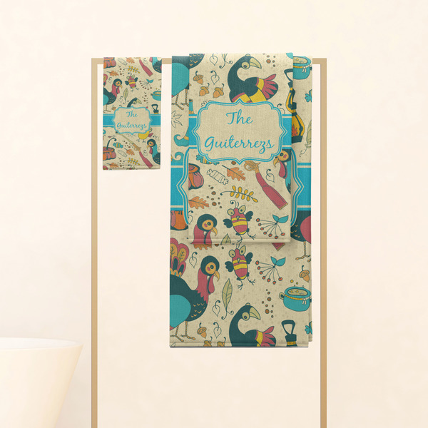 Old Fashioned Thanksgiving Personalized Towel Set
