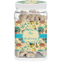 Old Fashioned Thanksgiving Dog Treat Jar (Personalized)