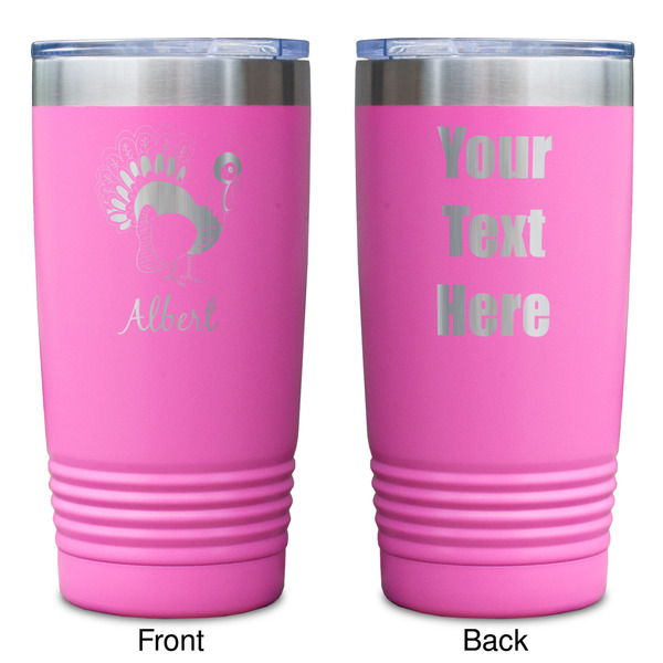 Old Fashioned Thanksgiving Pink Polar Camel Tumbler - 20oz - Double Sided - Approval