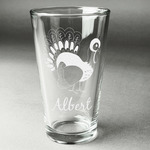 Old Fashioned Thanksgiving Pint Glass - Engraved (Single) (Personalized)