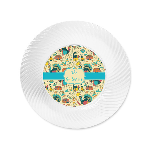 Old Fashioned Thanksgiving Plastic Party Appetizer & Dessert Plates - Approval