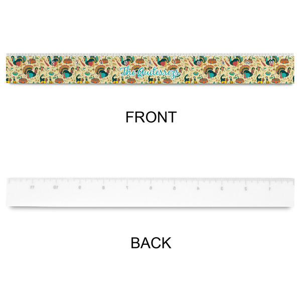 Old Fashioned Thanksgiving Plastic Ruler - 12" - APPROVAL