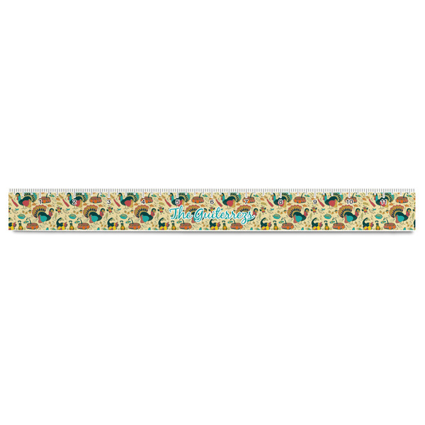 Old Fashioned Thanksgiving Plastic Ruler - 12" - FRONT
