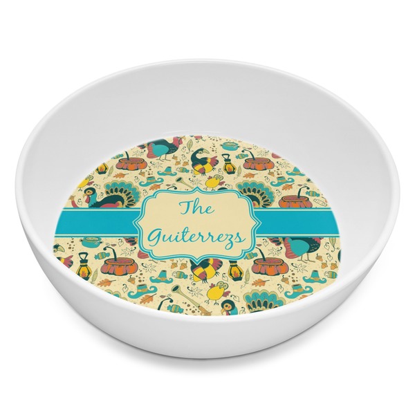 Custom Old Fashioned Thanksgiving Melamine Bowl - 8 oz (Personalized)