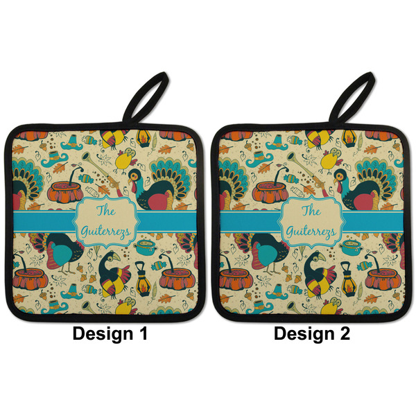 Old Fashioned Thanksgiving Pot Holders - Set of 2 APPROVAL