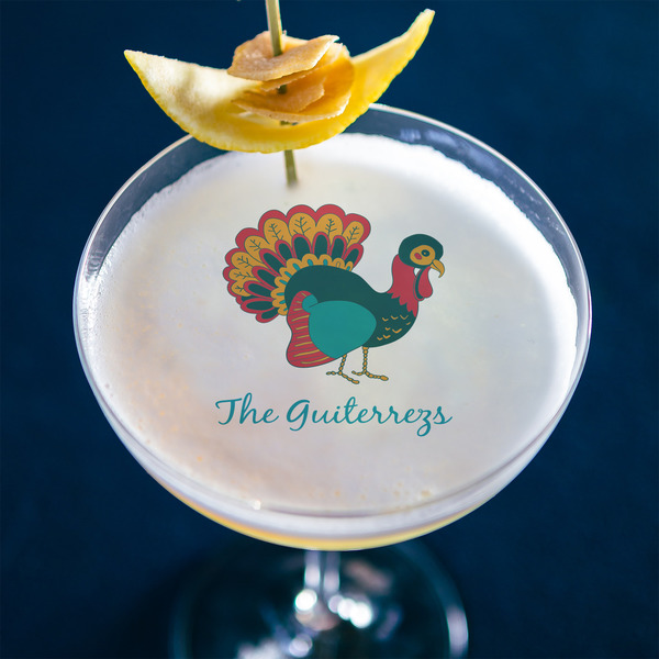 Old Fashioned Thanksgiving Printed Drink Topper - XLarge - In Context