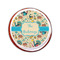 Old Fashioned Thanksgiving Printed Icing Circle - Small - On Cookie